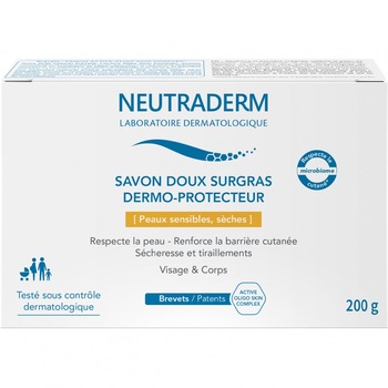 Sapun emolient dermo-protector Neutraderm pentru fata si corp, 200 g Sapun emolient dermo-protector Neutraderm pentru fata si corp, 200 g