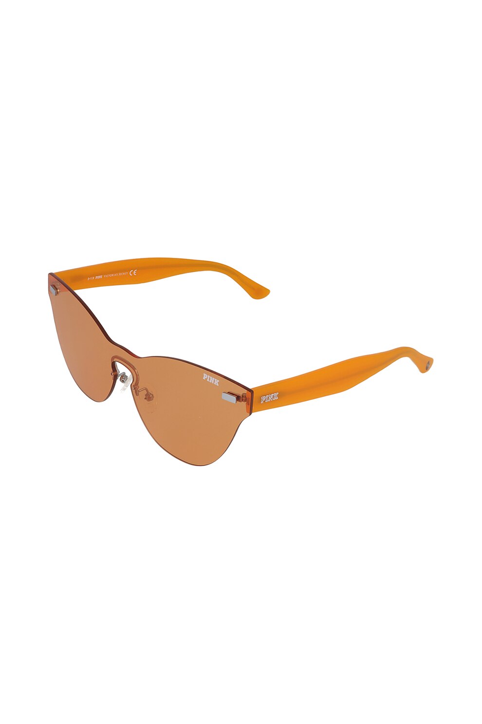 VICTORIA'S SECRET, Ochelari de soare cat-eye cu lentile uni, Oranj, 51-14-145 Standard