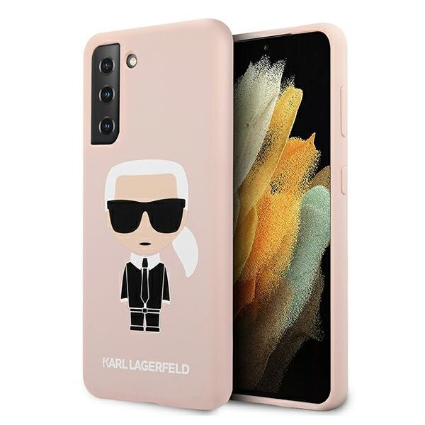 Husa pentru Samsung Galaxy S21 Plus Karl Lagerfeld Silicone Iconic pink