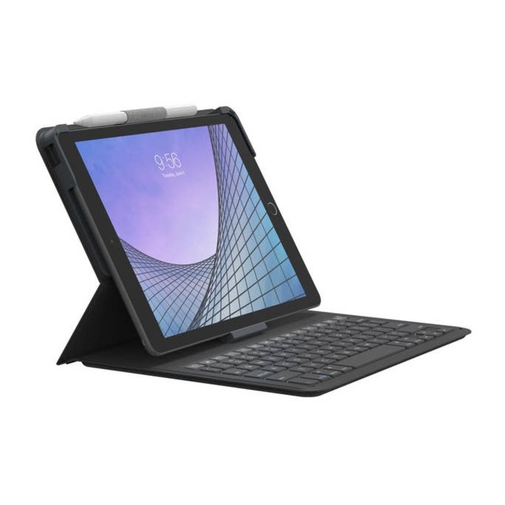 Клавиатура и папка в едно ZAGG Keyboard Messenger Folio 2 за Apple-iPad 10.2 до 10.5 инча, International
