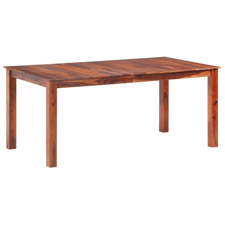 Трапезна маса vidaXL, 180x90x76 см, масивно дърво, 40.35 Kg