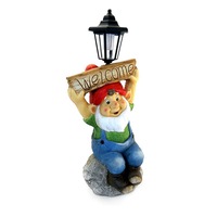 decoratiune gradina ceramica lampa solara pitic cu felinar si tablita welcome 22x215x41 cm imagen 16_0_
0