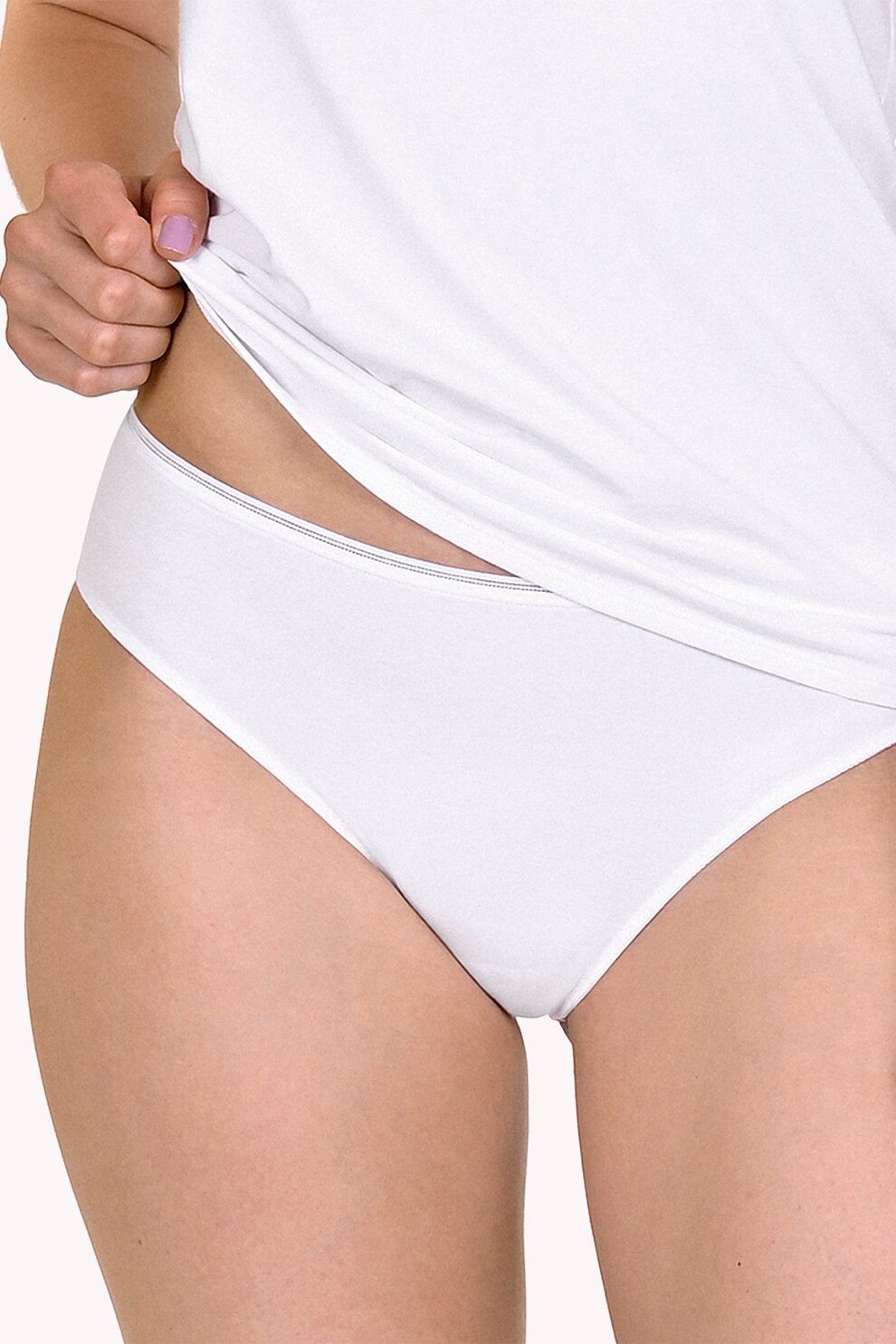 Lisca, Chiloti hipster din amestec de modal Emma, Alb