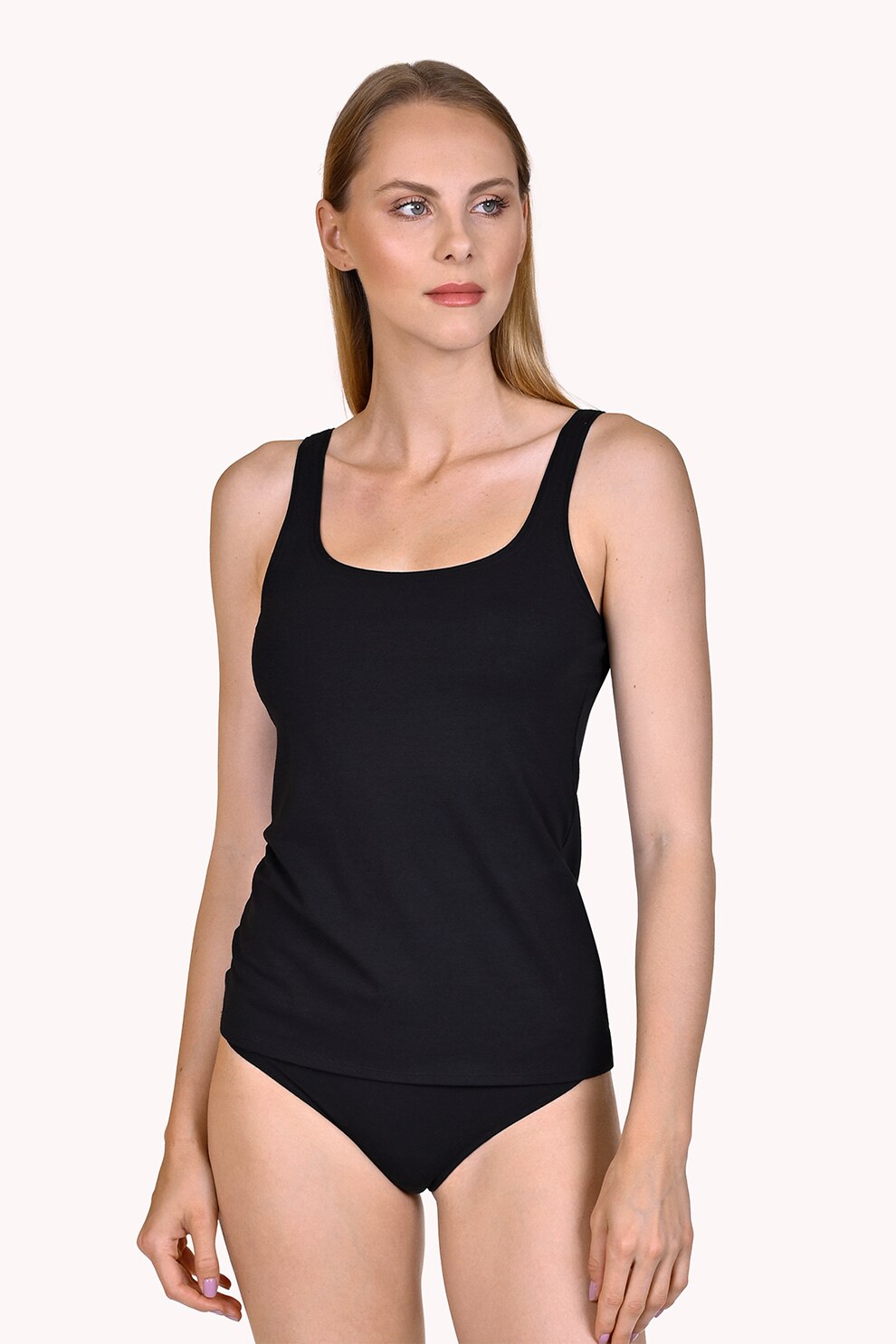 Lisca, Top din amestec de modal Emma, Negru