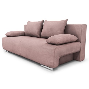 Canapea Giorgia extensibila si lada de depozitare, 192 x 92 cm, Roz Enjoy 19 Flamingo Canapea Giorgia extensibila si lada de depozitare, 192 x 92 cm, Roz Enjoy 19 Flamingo