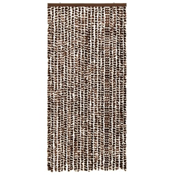 Perdea pentru insecte de exterior, vidaXL, Polipropilena, 100 x 220 cm, Maro/Alb Perdea pentru insecte de exterior, vidaXL, Polipropilena, 100 x 220 cm, Maro/Alb