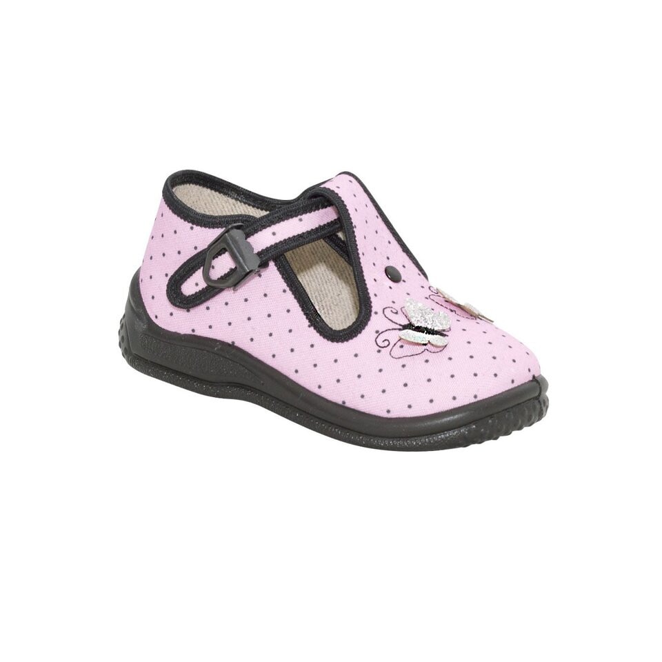 Incaltaminte panza, Carina, roz cu fluturasi 25