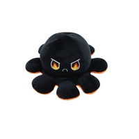 jucarie reversibila din plus octopus doll caracatita cu 2 fete pentru reprezentarea sentimentelor 20x20cm negru portocaliu imagen 4_0_
0