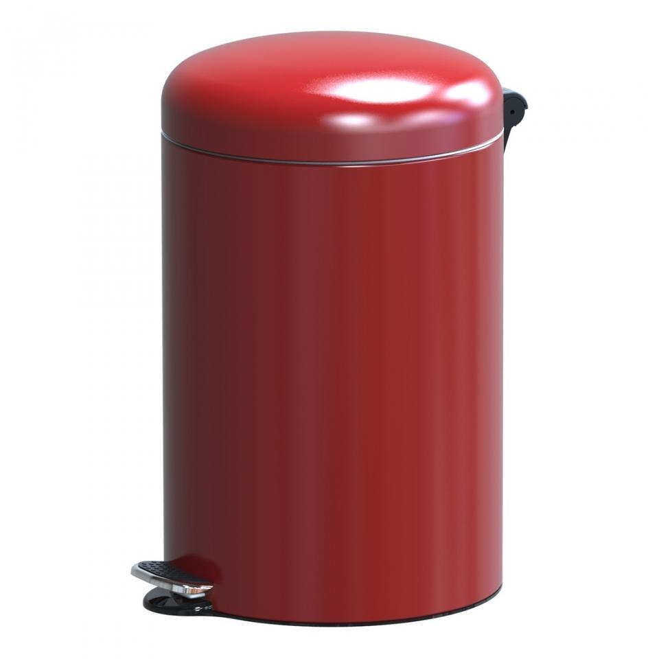 Cos de gunoi cu pedala Studio Casa, Metal, 30L, Rosu
