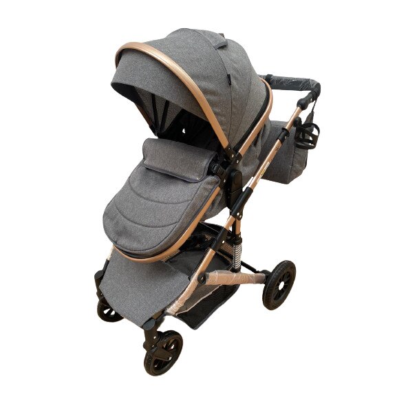 Carucior 2 in 1 cu landou transformabil in parte sport, reversibil, 0-36 luni, L-Sun GRI