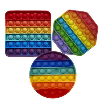 Set 3 Jucarii senzoriale antistres, Pop it now, forma cerc/patrat/octogon, Multicolor, 12.5 x 12.5 x 1.5 cm Set 3 Jucarii senzoriale antistres, Pop it now, forma cerc/patrat/octogon, Multicolor, 12.5 x 12.5 x 1.5 cm