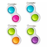 set 4 jucarii senzoriale antistres dimple fidget toy tip breloc cu 2 bule 1an 7 cm urban trends  imagen 15_0_
0
