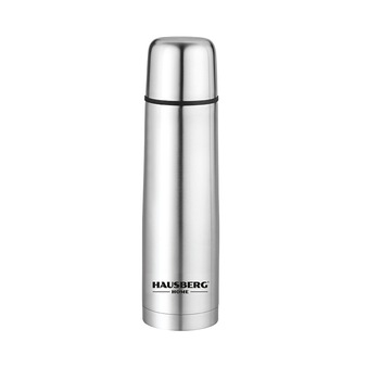 Termos Hausberg HB-H1454, capacitate 1000ml, forma glont Inox Termos Hausberg HB-H1454, capacitate 1000ml, forma glont Inox