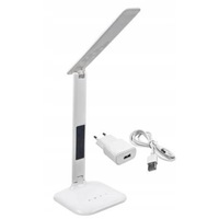 lampa de birou led kindervibe termometru ceas afisaj multifunctional 8 melodii alarma functie de protectie a ochilor 3 moduri de iluminare adaptor inclus alb imagen 4_0_
0