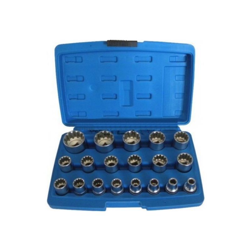 Set tubulare vario plus, 19 piese, 1/2, 8-32 mm