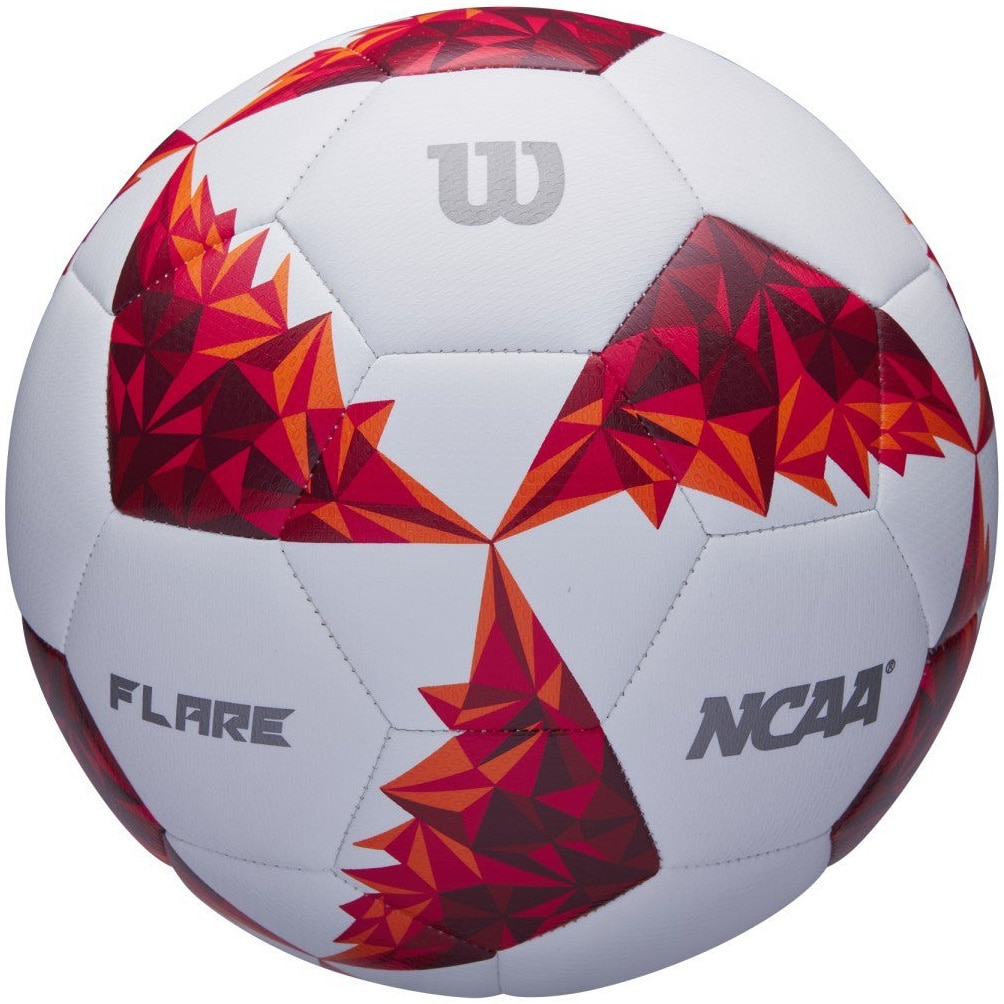 Minge fotbal Wilson NCAA Flare, marime 5, Alb/Rosu