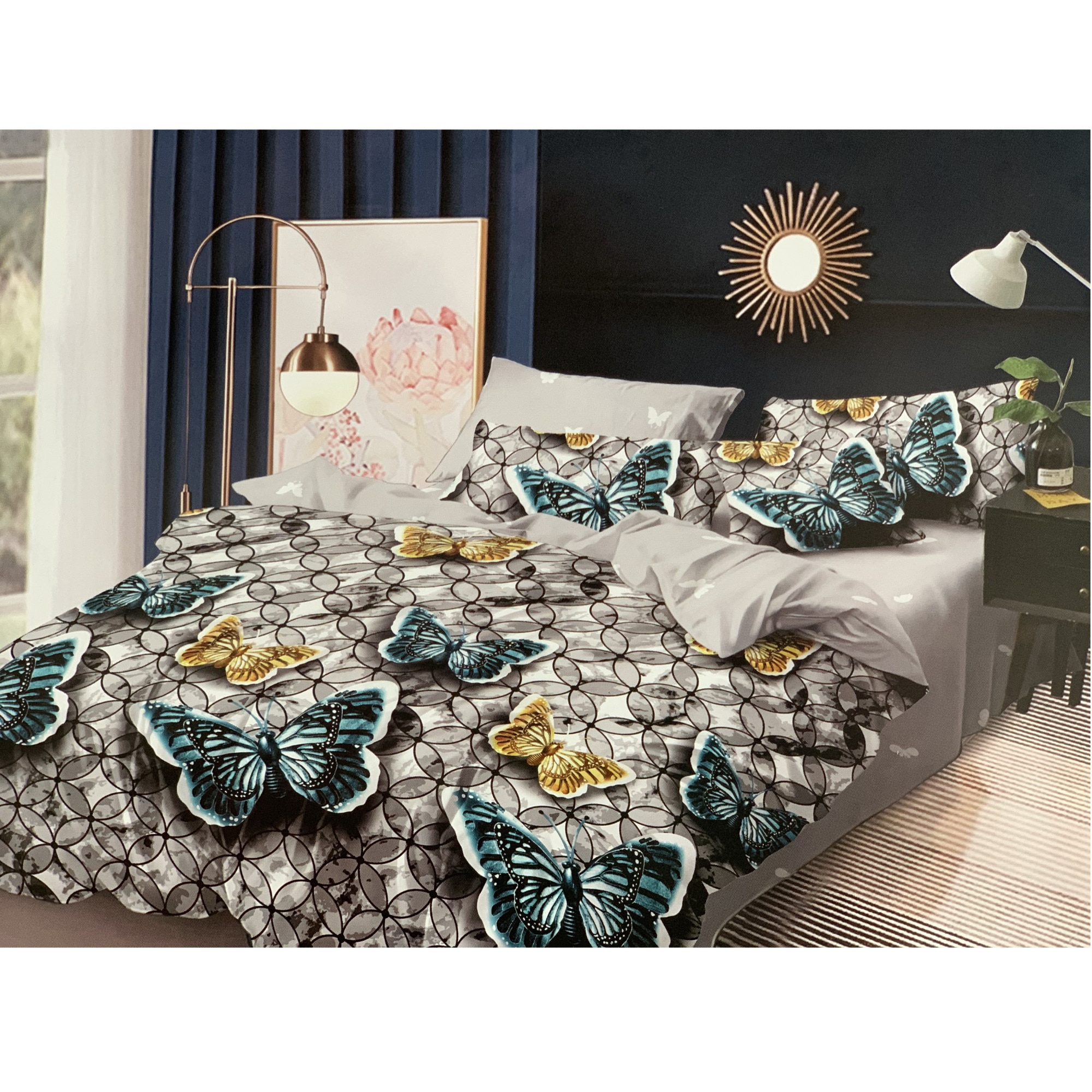 Set Lenjerie Finet Satinat, 6 Piese, Pat 2 Persoane, CR-07