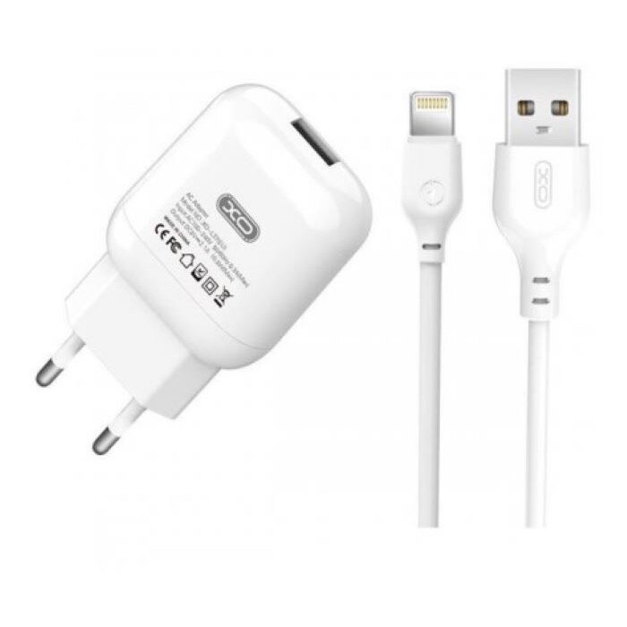 Incarcator retea XO, 2.1A, cu cablu Lightning