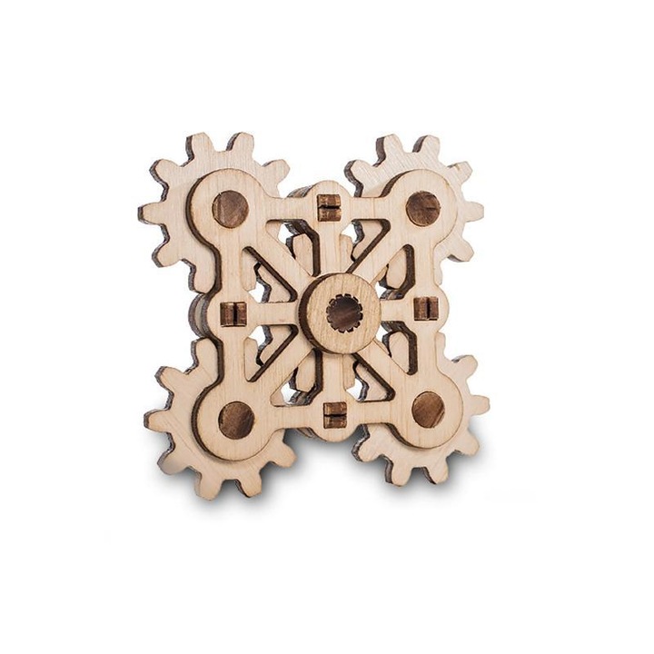 Mini építőkészlet mechanikával Puzzle 3D TWISTER MINI fából 18 darab @ EWA