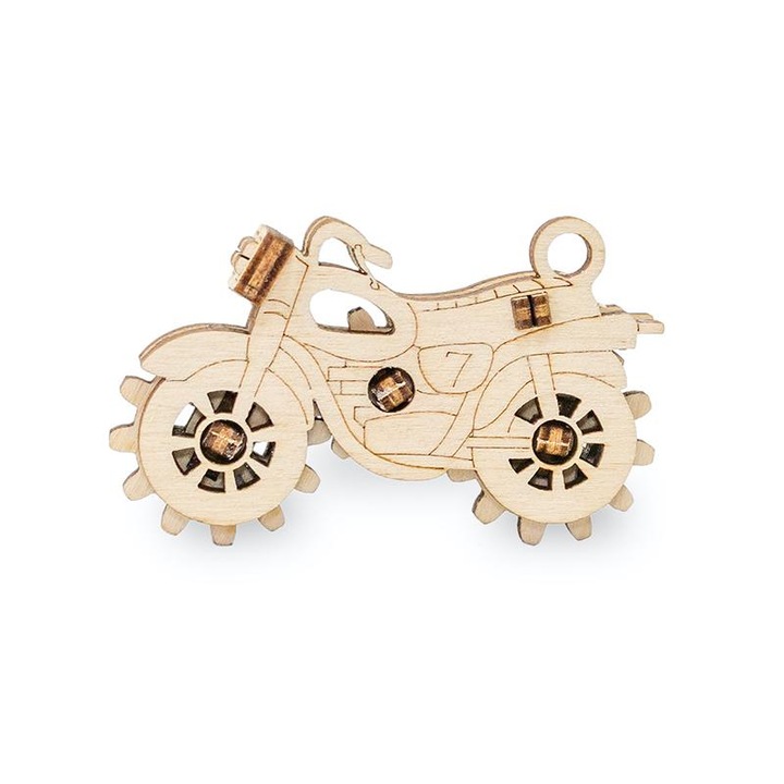 EWA Mini 3D fa puzzle, motorkerékpár, 10 db