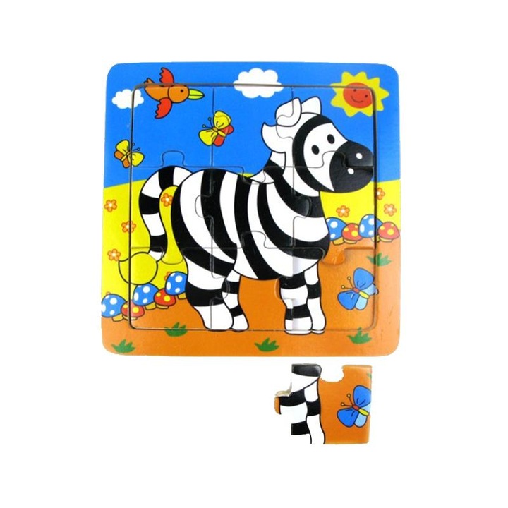 Oktató puzzle Zebra, 18m+ MamaMemo