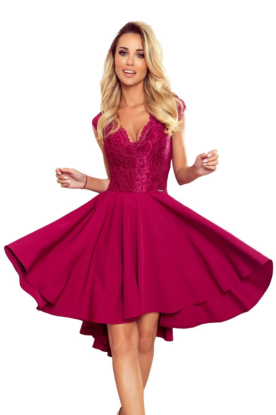 Rochie dama Kazumi, Burgundy, Rosu