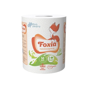 Prosop de bucatarie Foxia 2 straturi, 50 m,clasic Prosop de bucatarie Foxia 2 straturi, 50 m,clasic