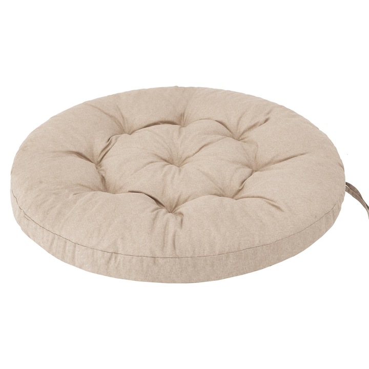 Еколен градинска възглавница за седалка "Щъркел", Бежова, Размер L - 92x92 см, Hobbydog