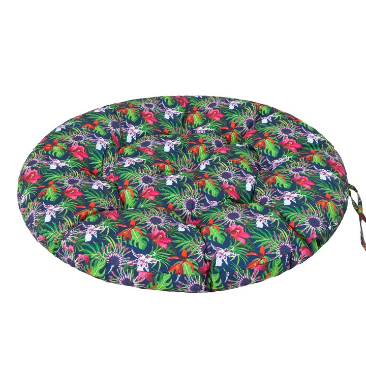 Perna pentru scaun de gradina din ecolen "Stork", Verde/Rosu, Marimea L - 92x92 cm, Hobbydog