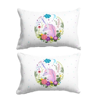 Set 2 fete perna bumbac 100% , Cotton Club, 50x70cm, Unicorn Set 2 fete perna bumbac 100% , Cotton Club, 50x70cm, Unicorn