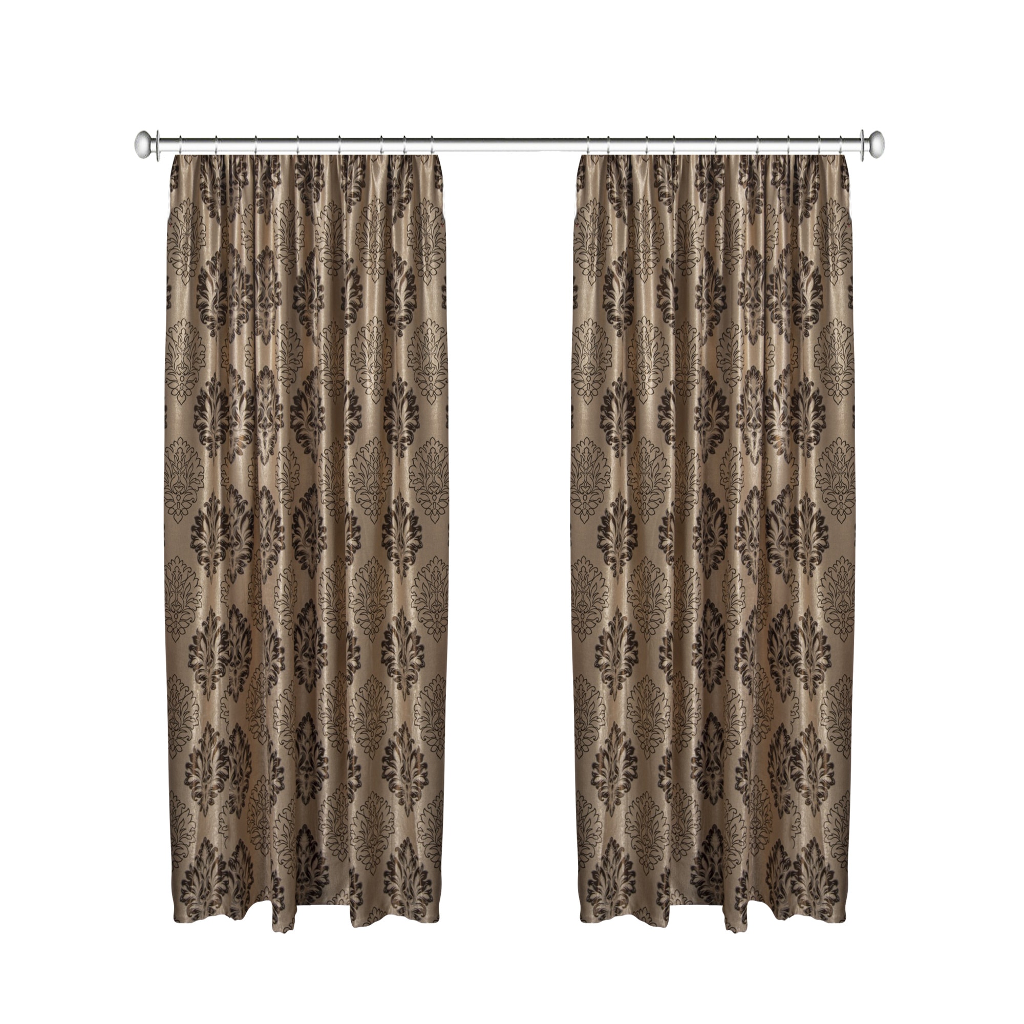 Set doua draperii Black-out Baroc Maro 2x100x260 cm, cu rejansa