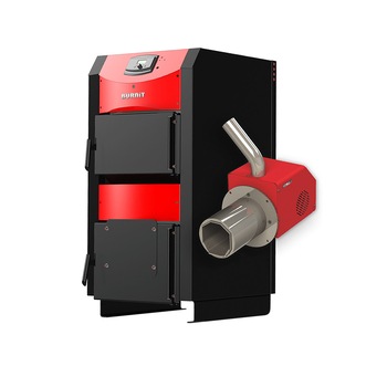 Centrala mixta lemn si peleti Burnit WBS AC 30 kW si Arzator pe peleti Pell Eco 35 kW Centrala mixta lemn si peleti Burnit WBS AC 30 kW si Arzator pe peleti Pell Eco 35 kW