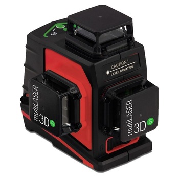 Nivela laser cu linii MultiLASER 3DR, BMI, diametru de lucru 50m, precizie ±0.2mm/m Nivela laser cu linii MultiLASER 3DR, BMI, diametru de lucru 50m, precizie ±0.2mm/m
