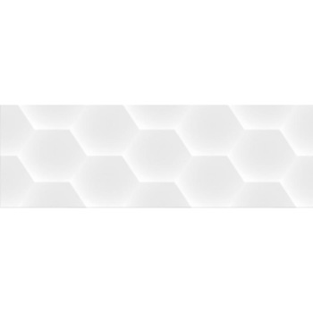 Faianta Decor Geom Hexagon, White lucioasa 20x60, Saniceramic Faianta Decor Geom Hexagon, White lucioasa 20x60, Saniceramic
