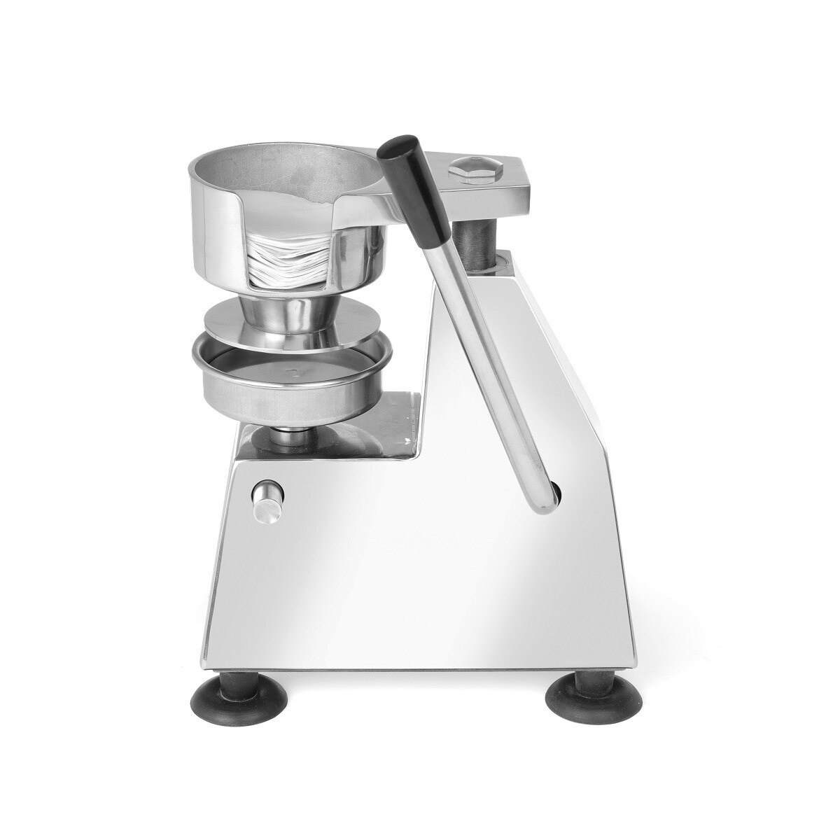 Presa manuala pentru hamburger, Aluminiu/Inox, Hendi, diametru 100 mm, 240x210x(H)280mm