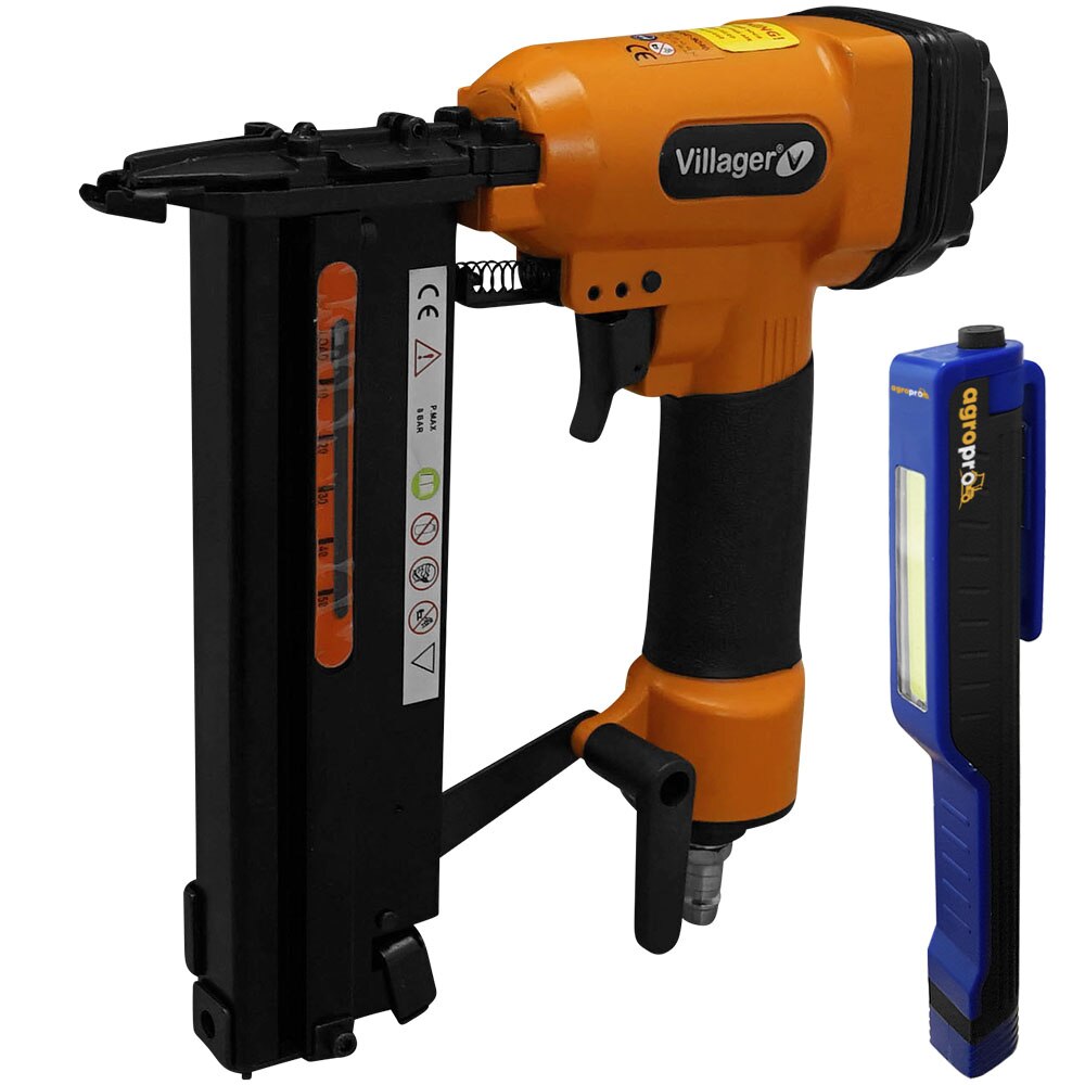 Capsator pneumatic Villager VAT 50/9040, presiune lucru 6-12 bari, lanterna LED magnetica AgroPro