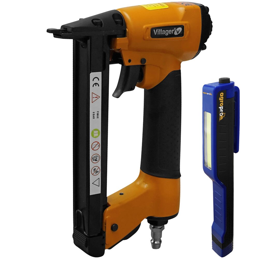 Capsator pneumatic Villager VAT 8016, presiune lucru 6-10 bari, lanterna LED magnetica AgroPro
