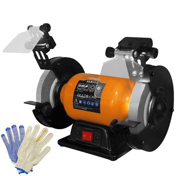 Polizor de banc electric Villager VLN 355, putere 400 W, turatie 2980 rpm, diametru disc 150 mm, latime slefuire 20 mm, manusi protectie AgroPro Polizor de banc electric Villager VLN 355, putere 400 W, turatie 2980 rpm, diametru disc 150 mm, latime slefuire 20 mm, manusi protectie AgroPro