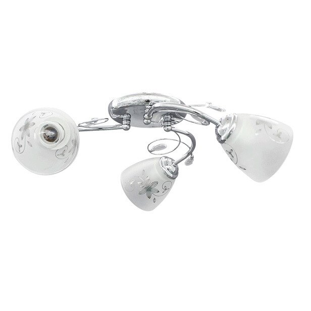 Lustra Daisy Crom+Alb 3xE27 60W, FST38004