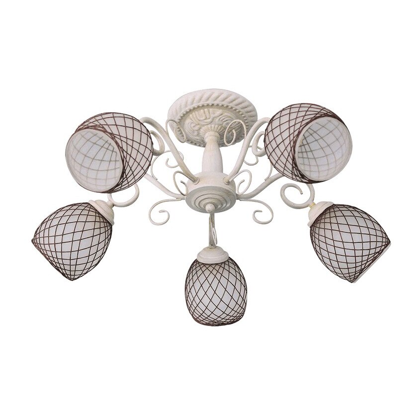 Lustra Elegance Alb antique, 5xE27 60W, FST38138