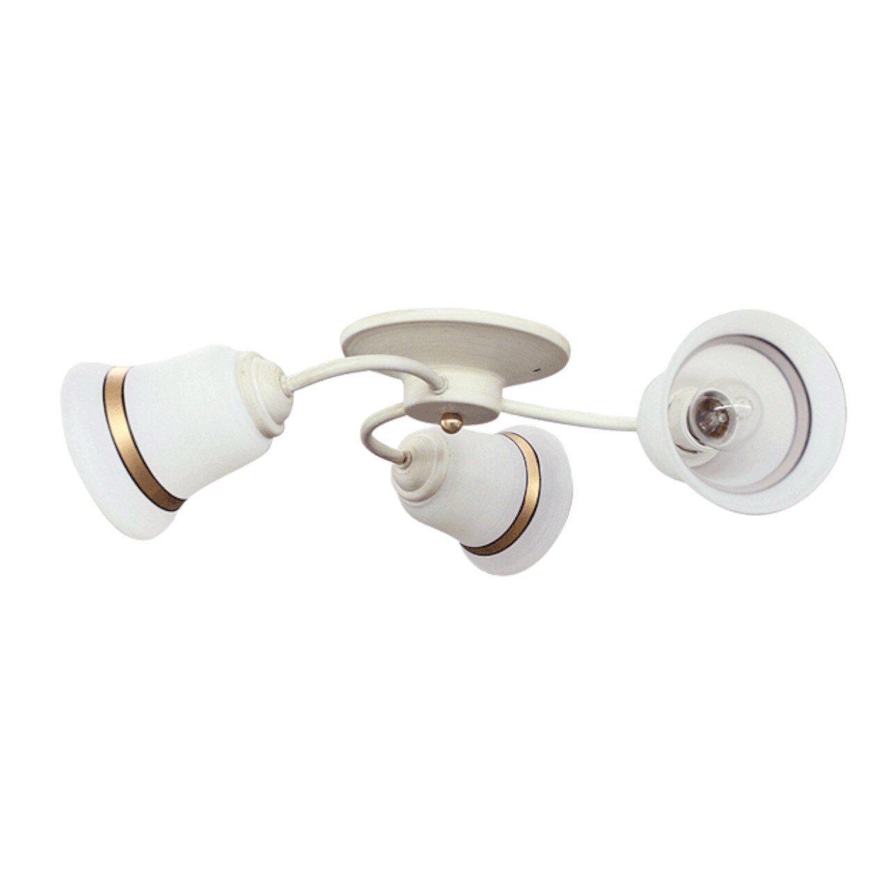 Lustra Interior Erste Amelie 3x60W Max E27 EL0037976 Culoare Alb si Auriu