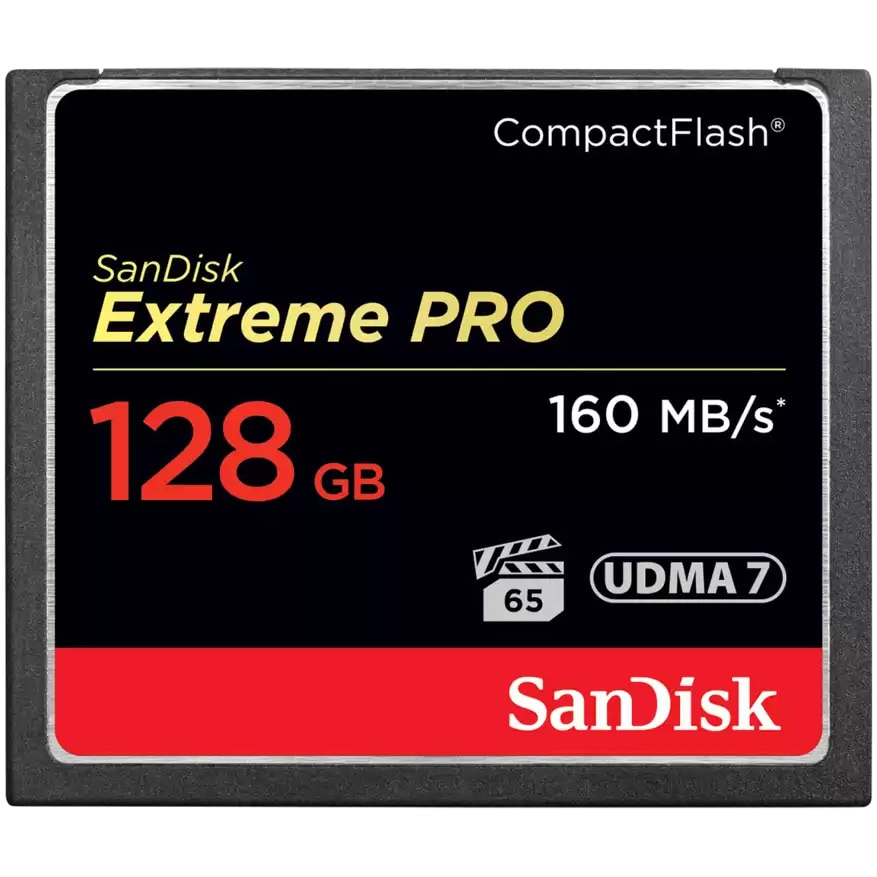 Card de memorie SanDisk compact flash Extreme Pro 128 GB, UDMA 7, 160 MB/s
