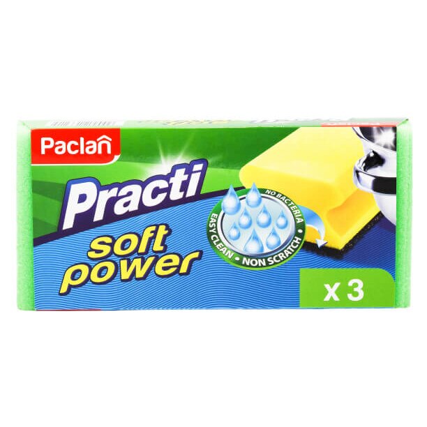 Burete vase power, 3 bucati pe set, paclan