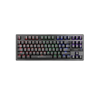 Tastatura gaming Marvo KG901, cu fir (USB), lumina de fundal albastra, Aspect tastatura: ceha, Negru Tastatura gaming Marvo KG901, cu fir (USB), lumina de fundal albastra, Aspect tastatura: ceha, Negru