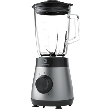 Blender Electrolux E4TB1-6ST, 800W, 1,5 l, 5 viteze + Pulse, 4 lame inox, cana sticla termo-rezistenta, inox / negru Blender Electrolux E4TB1-6ST, 800W, 1,5 l, 5 viteze + Pulse, 4 lame inox, cana sticla termo-rezistenta, inox / negru