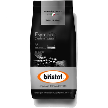 Cafea boabe Bristot Espresso Cremosso, 400g Cafea boabe Bristot Espresso Cremosso, 400g