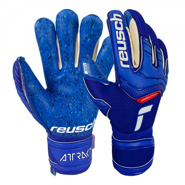 Manusi Portar Reusch Attrakt Fusion Finger Support, Albastru, Marimea 9