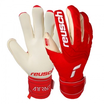 Manusi Portar Reusch Attrakt Freegel Gold X, Rosu/Alb, Marime 8.5 Manusi Portar Reusch Attrakt Freegel Gold X, Rosu/Alb, Marime 8.5