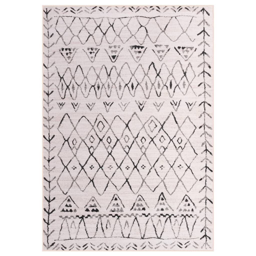 Covor imprimat carouri, vidaXL, Poliester, 140 g / m², 0,05 cm, 160 x 230 cm, Multicolor