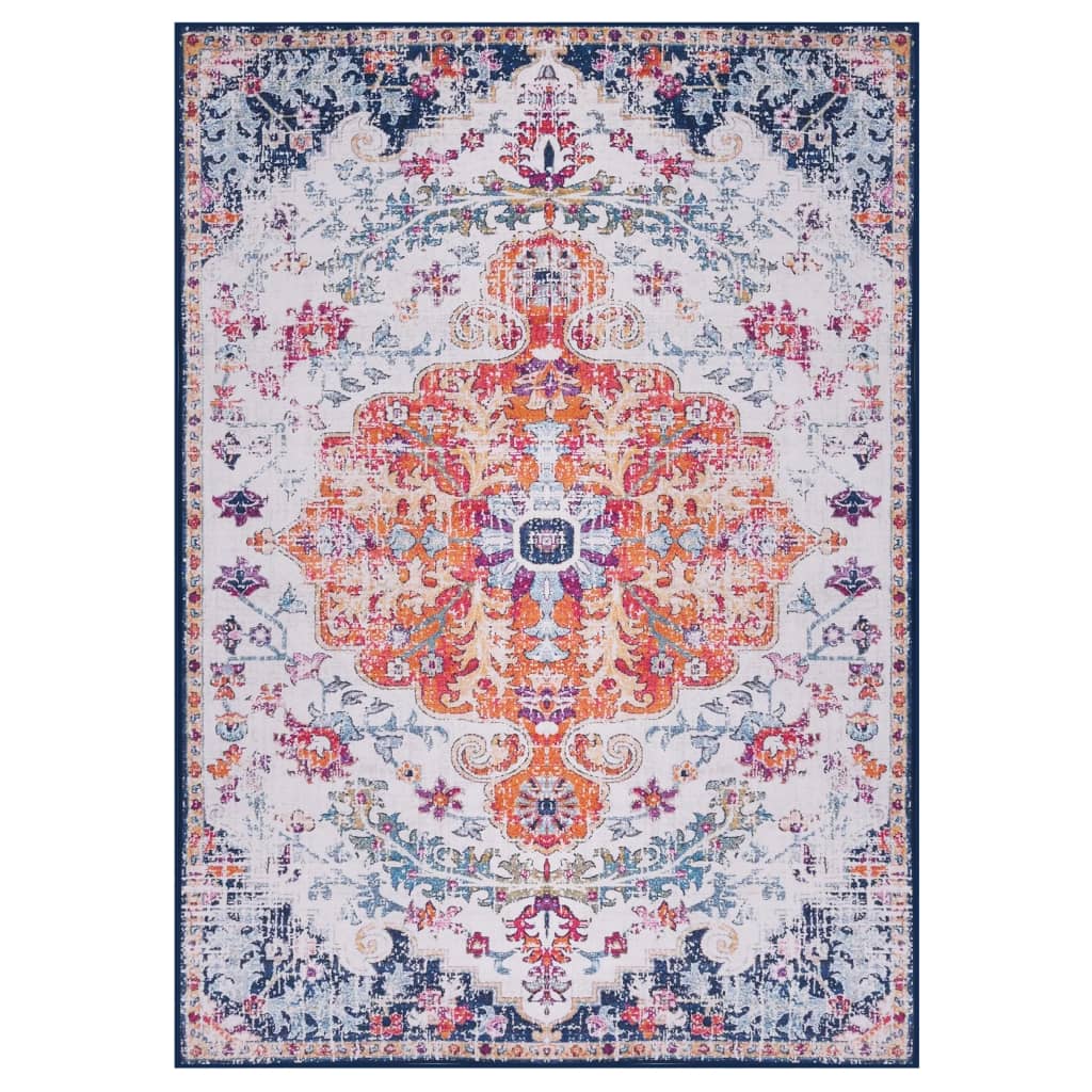 Covor imprimat clasic, vidaXL, Poliester, 140 g / m², 0,05 cm, 140 x 200 cm, Multicolor